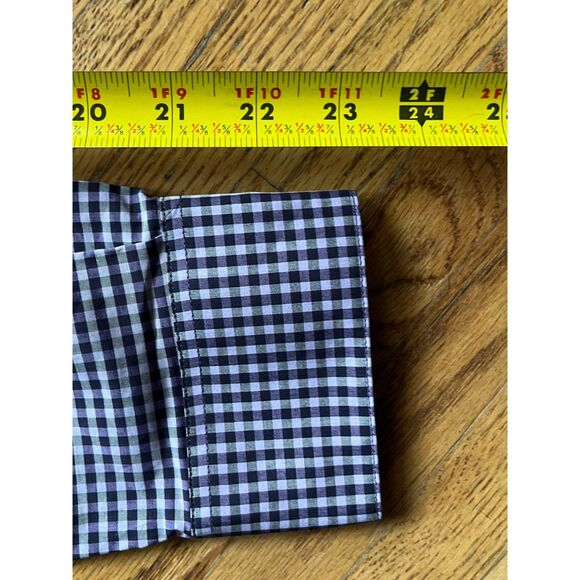 NWT JOHN VARVATOS Star USA Purple Gingham Cotton Button Up Shirt Top Mens Sz 16 - Picture 11 of 11